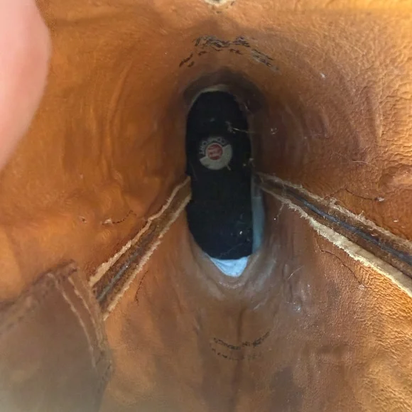 Tony Lama Brown Western Boots - Picture 8 of 11